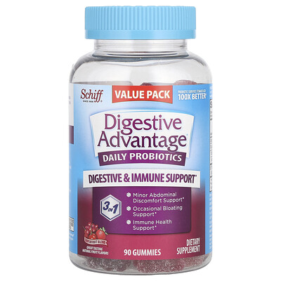 Schiff  Digestive Advantage®  Daily Probiotic Gummies  Superfruit Blend  90 Gummies