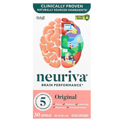 Product Image for Schiff, Neuriva Brain Performance, Original, 30 Capsules