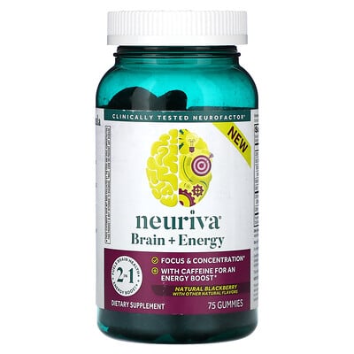 Product Image for Schiff, Neuriva, Brain + Energy, Natural Blackberry, 75 Gummies