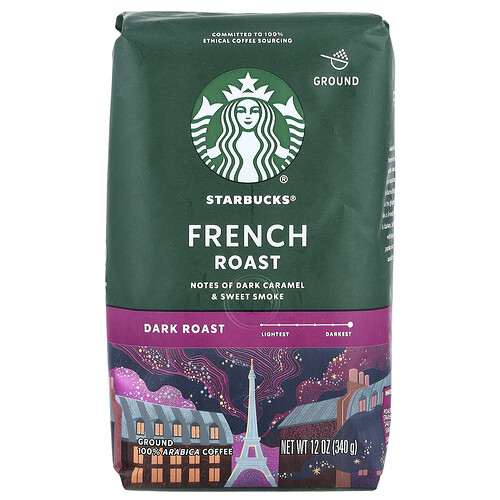 Starbucks Ground Coffee, Latin American French Roast, Dark, 12 oz | CVS