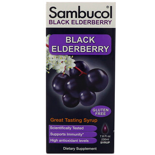 Sambucol, Xarope de sabugueiro preto, Fórmula Original, 230 ml (7,8 fl oz)