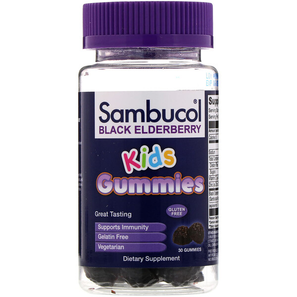 Black Elderberry, Kids Gummies, 30 Gummies