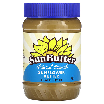 

SunButter, Natural Crunch, Sunflower Butter, 16 oz (454 g)