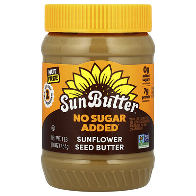 SunButter  Sunflower Seed Butter  No Sugar Added  16 oz (454 g)