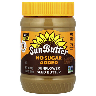 SunButter, Napraforgómagvaj, hozzáadott cukor nélkül, 16 uncia (454 g)