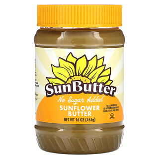 SunButter, Sunflower Butter, No Sugar Added, 16 oz (454 g)