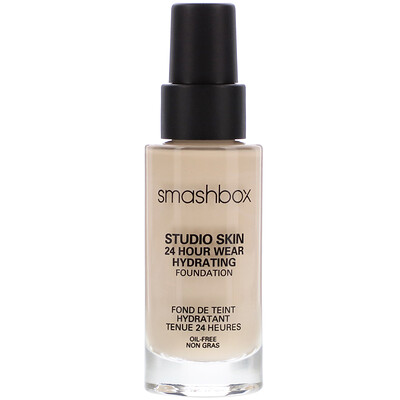 Smashbox Studio Skin 24 Hour Wear Hydrating Foundation, 0.3 Fair with Neutral Undertone, 1 fl oz (30 ml)