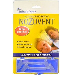 Скандинавиан Формулас, NoZovent Anti-Snoring Device, 2 Medium Size Breathing Devices отзывы покупателей