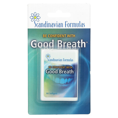 

Scandinavian Formulas, Good Breath, 60 Softgels