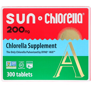 Sun Chlorella, 小球藻，200 毫克，300 片