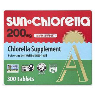 Sun Chlorella, Dodatak prehrani s klorelom, 200 mg, 300 tableta