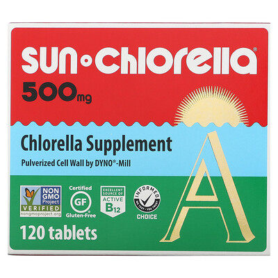 

Sun Chlorella Chlorella Supplement 500 mg 120 Tablets