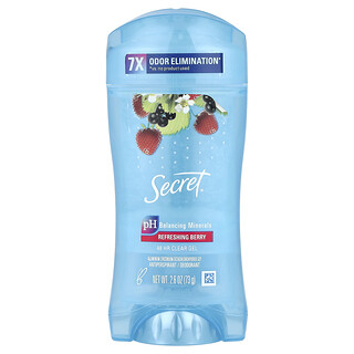 Secret, 48 Hour Clear Gel, Antiperspirant/Deodorant, Refreshing Berry, 2.6 oz (73 g)