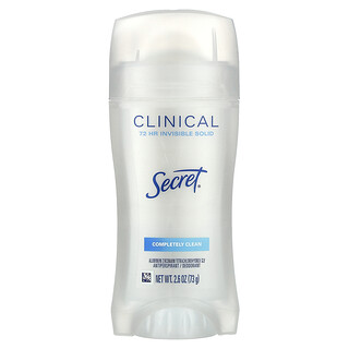Secret, Klinisk 72 timers usynlig fast deodorant, fuldstændig ren, 73 g