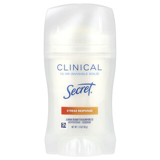 Secret, Clinical, 72 Hr Invisible Solid, Antiperspirant/Deodorant, Stress Response, 1.6 oz (45 g)