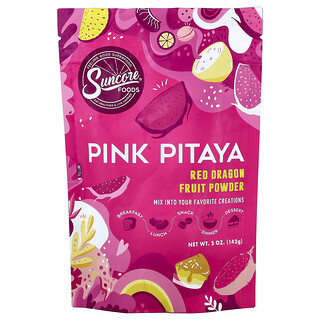 Suncore Foods, Pink Pitaya Powder, Red Dragon Fruit, 5 oz (142 g)