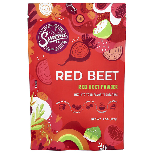 Suncore Foods, Red Beet Powder, Rote-Bete-Pulver, 142 g (5 oz.)