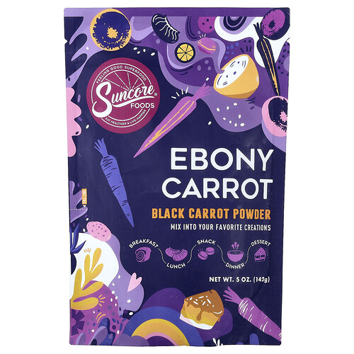 Suncore Foods, Ebony Carrot, Black Carrot Powder, 5 oz (142 g)