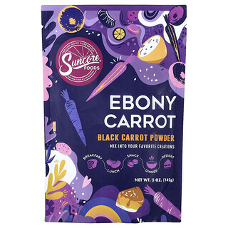Suncore Foods, Ebony Carrot, Supercolor Powder, 5 oz. (142 g)