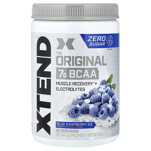 Xtend 7G BCAA, Blue Raspberry Ice, 14.3 oz (405 g)