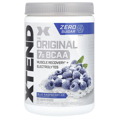 XTEND  The Original 7G BCAA  Blue Raspberry Ice  14.3 oz (405 g)