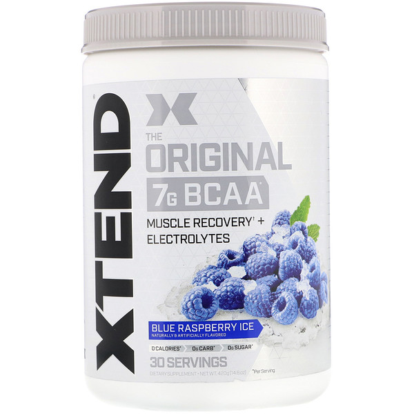 Xtend, The Original 7G BCAA, Blue Raspberry Ice, 14.8 oz (420 g) iHerb