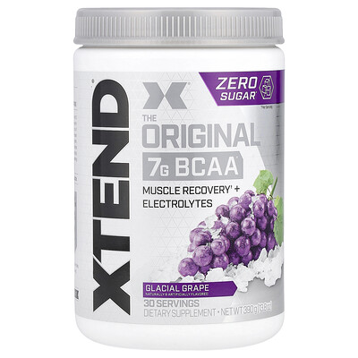 XTEND  The Original 7G BCAA  Glacial Grape  13.8 oz (390 g)