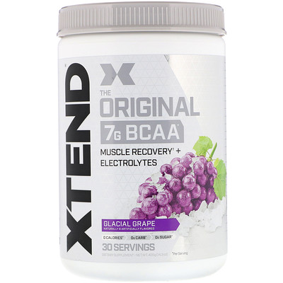 Xtend The Original, 7 г аминокислот с разветвленной цепью (BCAA), со вкусом винограда, 405 г (14,3 унции)