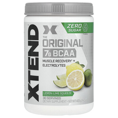 XTEND  The Original 7G BCAA  Lemon-Lime Squeeze  14.3 oz (405 g)