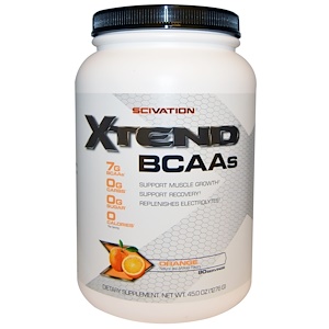 Отзывы о Xtend, Xtend, BCAAs, Orange, 45.0 oz (1276 g)
