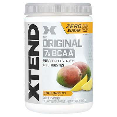 XTEND  The Original 7G BCAA  Mango Madness  14.3 oz (405 g)