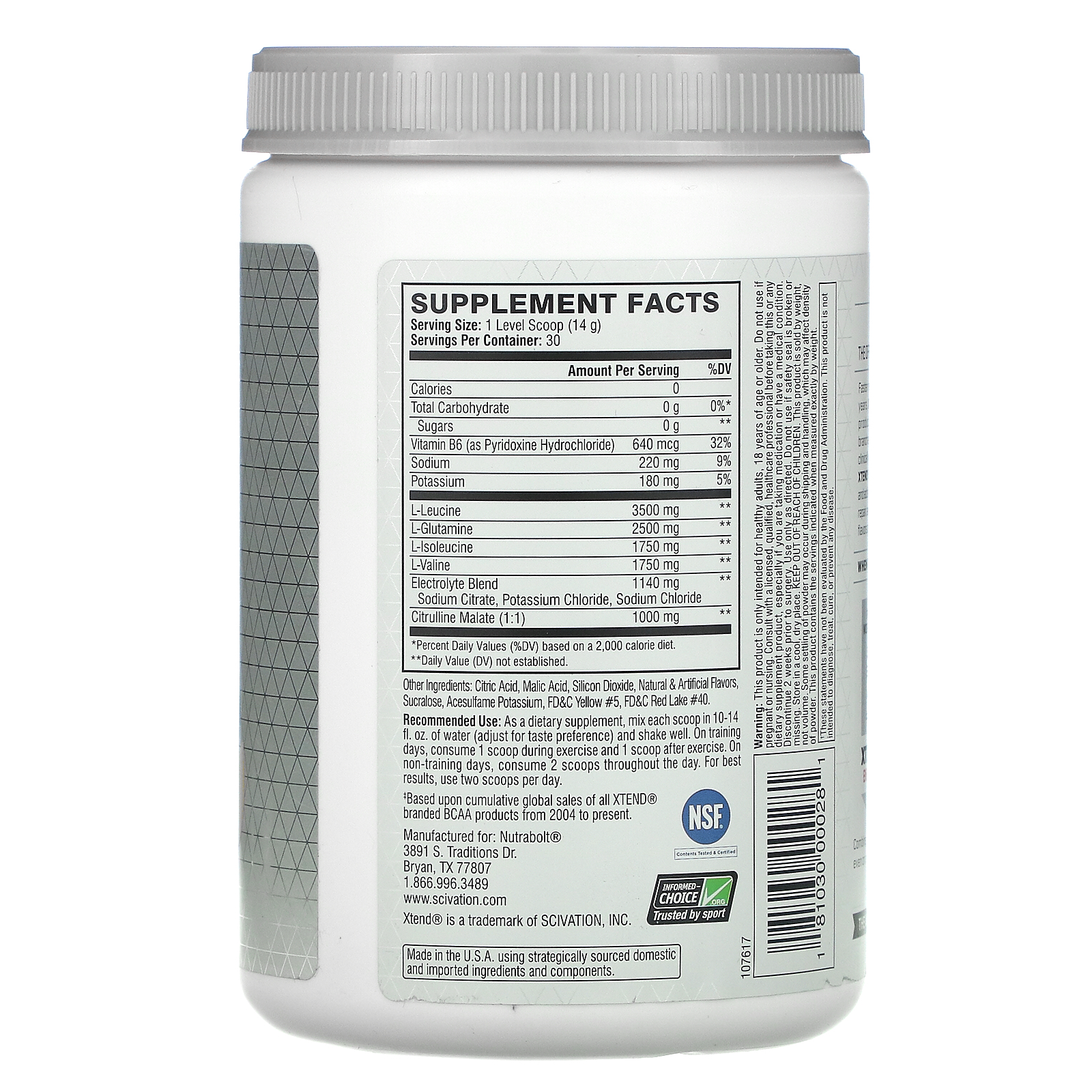 Xtend, The Original 7G BCAA, Mango Madness, 14.8 oz (420 g) iHerb