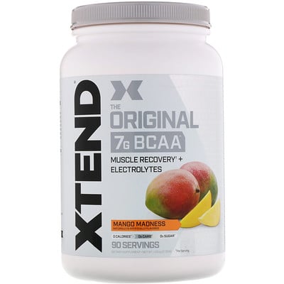 Xtend The Original, 7 г аминокислот с разветвленной цепью (BCAA), со вкусом манго, 1,26 кг (2,78 фунта)