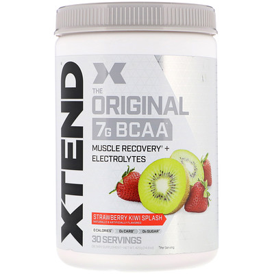 Xtend The Original, 7 г аминокислот с разветвленной цепью (BCAA), со вкусом клубники и киви, 420 г (14,8 унции)