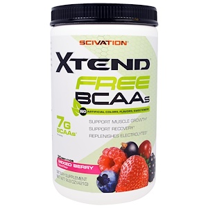 Отзывы о Xtend, Xtend Free BCAAs, Mixed Berry , 14.8 oz (421 g)