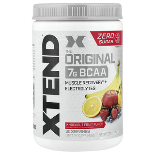XTEND, 7G BCAA, Ponche de frutas, 390 g (13,8 oz)