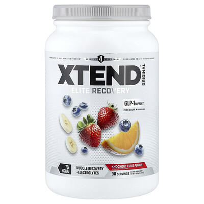 XTEND, Elite Recovery, Ponche de frutas espectacular, 1197 kg (2,64 lb)