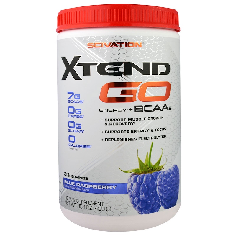 Xtend, Xtend GO, Energy + BCAAs, Blue Raspberry, 15.1 oz (429 g) iHerb