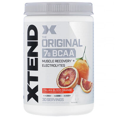 Xtend The Original, 7 г аминокислот с разветвленной цепью (BCAA), со вкусом итальянского красного апельсина, 435 г (15,3 унции)