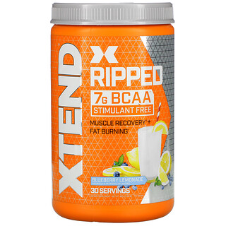 Xtend, Ripped، الأحماض الأمينية متشعبة السلسلة 7G، بنكهة التوت الأزرق والليمون، 1.09 رطل (495 جم)