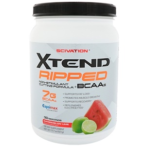 Scivation, Xtend Ripped BCAAs, Watermelon Lime, 17.7 oz (501 g)
