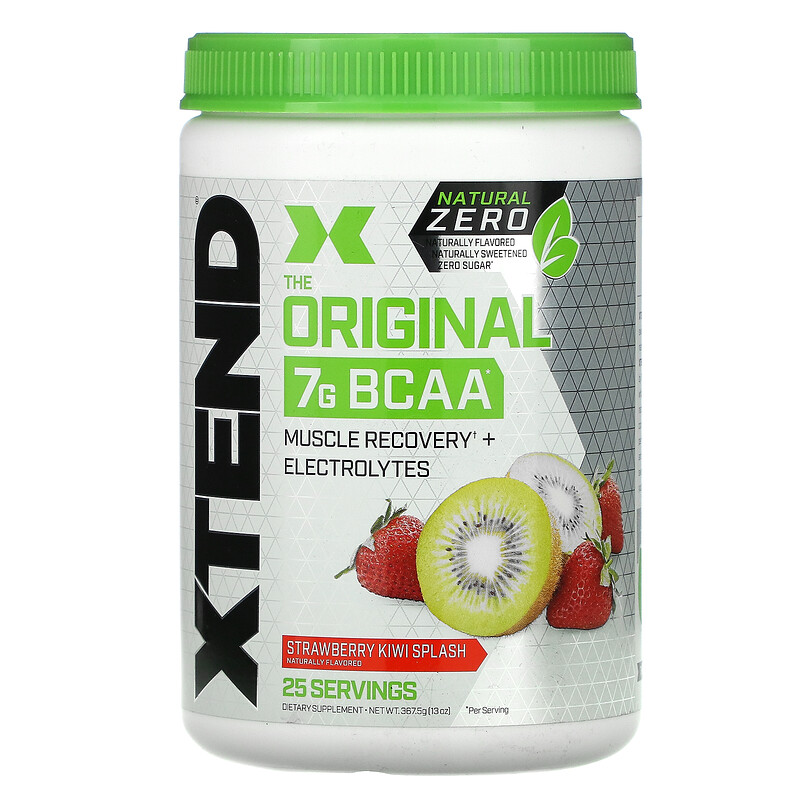 Xtend, The Original 7G BCAA, Natural Zero, Strawberry Kiwi Splash, 13