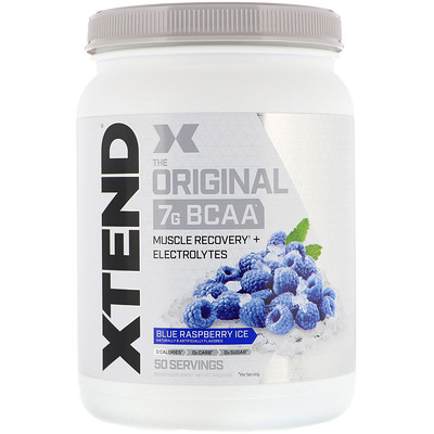 

Xtend The Original, 7 г аминокислот с разветвленной цепью (BCAA), со вкусом голубой малины, 700 г (1,5 фунта)