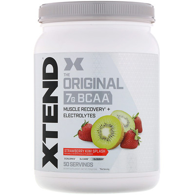 

Xtend The Original, 7 г аминокислот с разветвленной цепью (BCAA), со вкусом клубники и киви, 700 г (1,5 фунта)