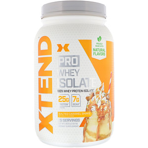 Отзывы о Xtend, Pro, Whey Isolate, Salted Caramel Shake, 1.81 lb (823 g)