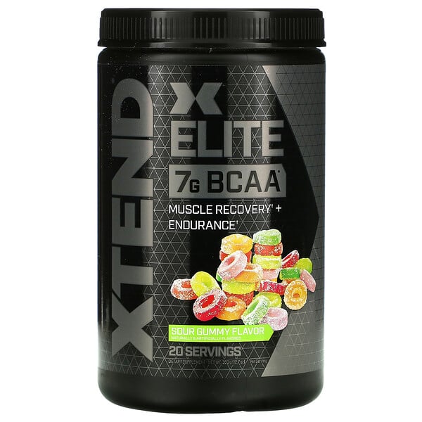 Xtend‏, Elite, 7G BCAA, Sour Gummy, 12.7 oz (360 g)