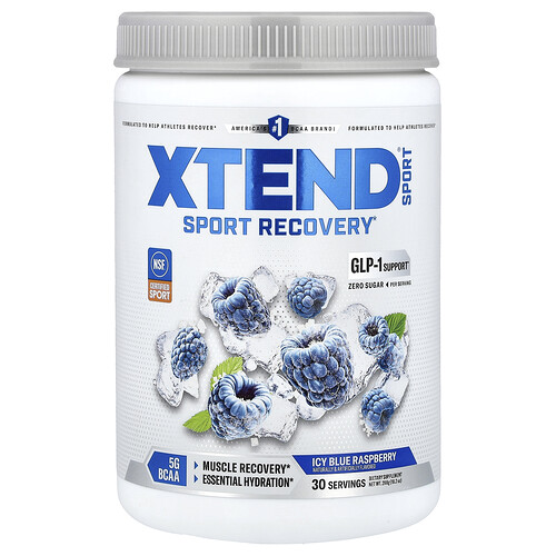 Xtend Sport® Recovery, Icy Blue Raspberry, 10.2 oz (288 g)