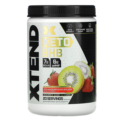 

Xtend Keto BHB (бета-гидроксибутират), со вкусом клубники и киви, 344 г (12,1 унции)