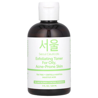 SeoulCeuticals, Tónico exfoliante, Para pieles grasas y propensas al acné, 120 ml (4 oz. líq.)