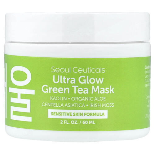 SeoulCeuticals, Ultra Glow Green Tea Beauty Mask, strahlende Beauty-Maske mit grünem Tee, 60 ml (2 fl. oz.)
